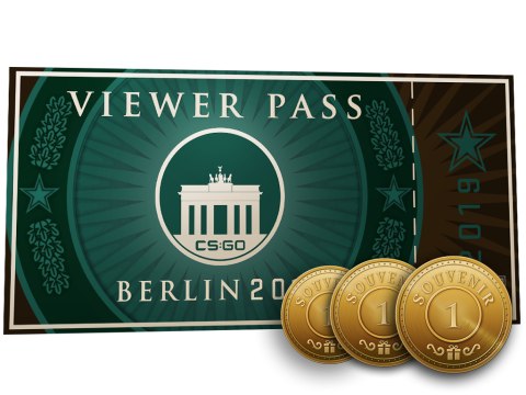 柏林2019观众通行证+3枚纪念品代币